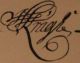 Hans Kragh signatur 1734