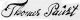 signatur Thomas Paust - 1781